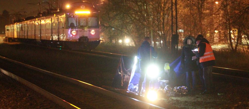 Śmiertelne potrącenie na torach w Miedzeszynie