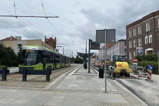 Wysoka Brama i  Aleja Piłsudskiego. Roboty drogowe w centrum Olsztyna