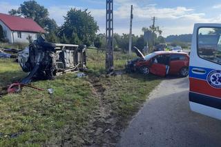 Groźny wypadek w miejscowości Konopki Pokrzywnica. Policja zarządziła objazd drogami lokalnymi