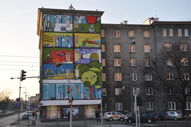 Mural przy ul. Okopowej