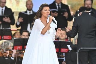 Edyta Górniak podczas koncertu Symfonia Miłosierdzia