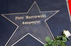 Piotr Marczewski w Łódzkiej Alei Gwiazd