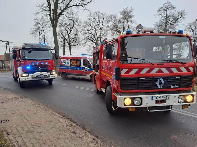 Wypadek w Starym Polichnie dwóch samochodów osobowych