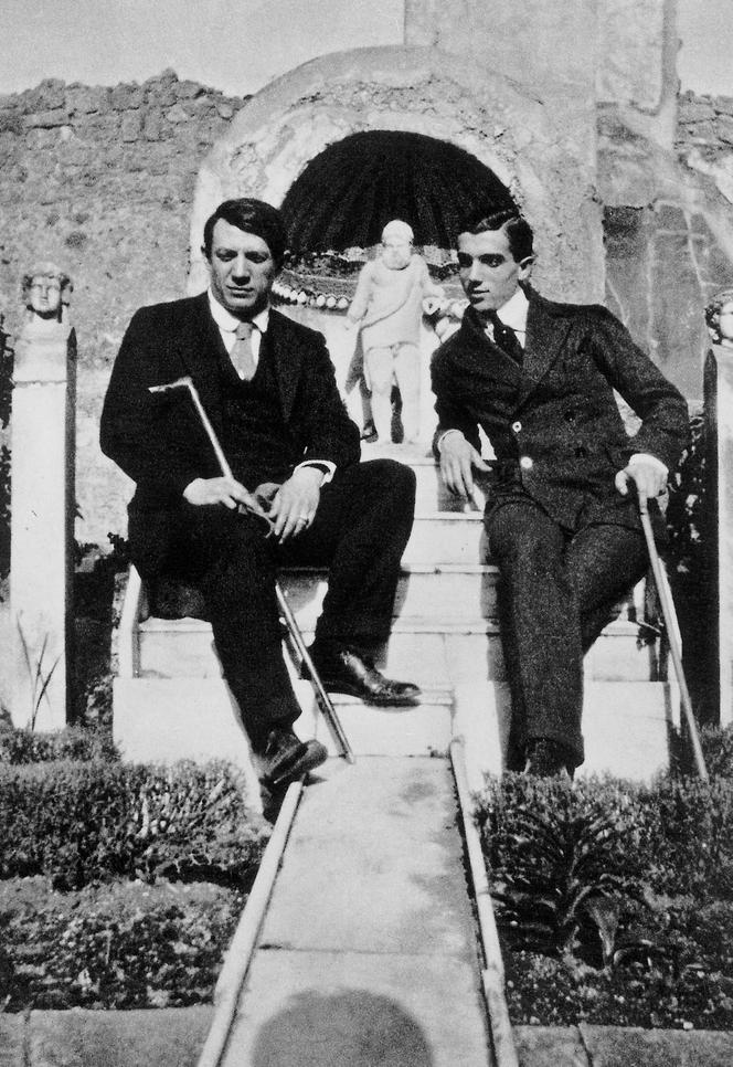 Pablo Picasso i Léonide Massine, Pompeje, Włochy, 1917