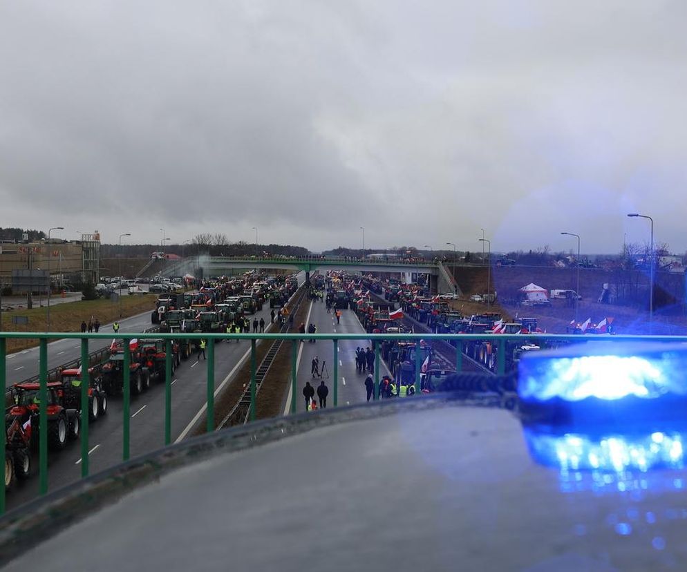Protest rolników w woj. podlaskim (20.02.2024)