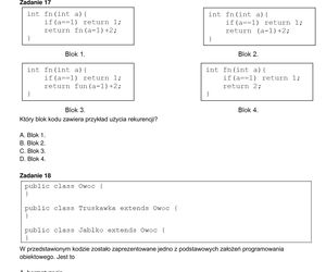 Egzamin zawodowy informatyk - przykładowe zadania. Nazwa kwalifikacji: Projektowanie, programowanie i testowanie aplikacji