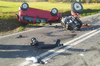 Samoklęski. Zderzenie fiata z ciągnikiem rolniczym [GALERIA]	