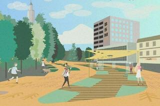 Wizja woonerfu na ul. św. Rocha w Białymstoku