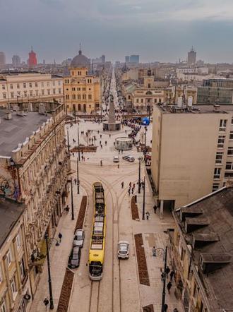 Plac Wolności w Łodzi po remoncie