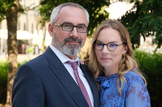 	M jak miłość. Sylwia (Hanna Turnau), Adam Werner (Jacek Kopczyński)