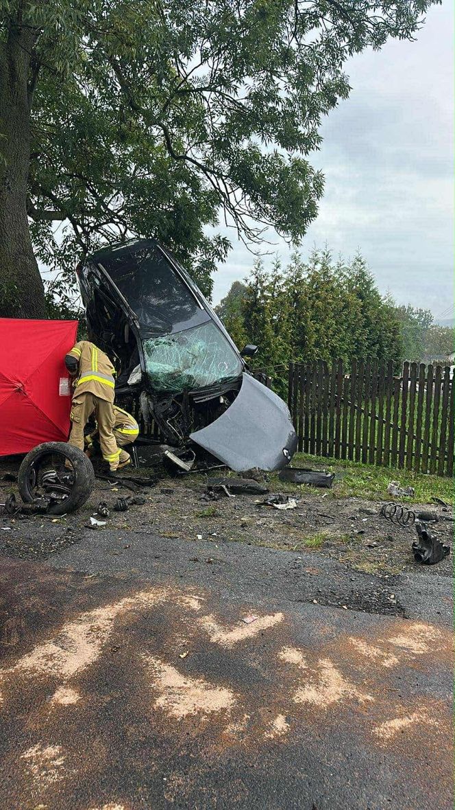 Tragiczny wypadek w Ślęzanach w gminie Lelów