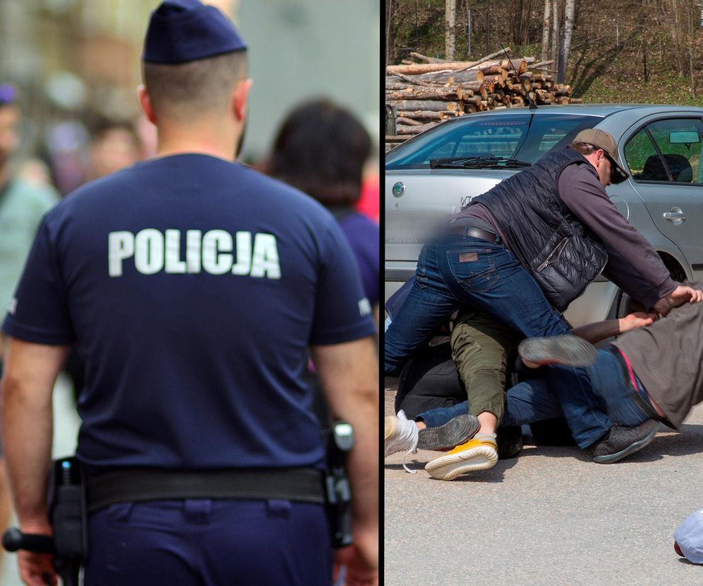 Brutalnie zaatakował funkcjonariuszy. Rzucił policjantką o ziemię, a jej partnerowi zafundował łokcia w twarz!