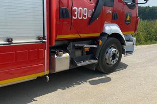 Wypadek wozu strażackiego OSP Dąbrowa