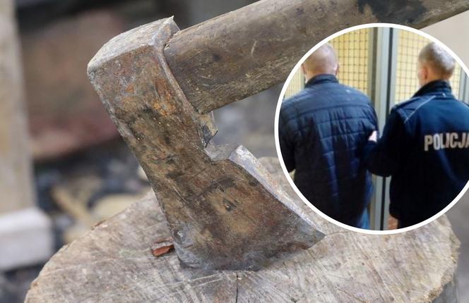Łódzkie. Ojciec wbił swojemu 20-letniemu synowi siekierę. Horror w Dobryszycach