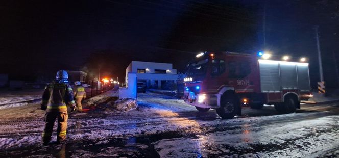 Pożar warsztatu w Pstrążnej