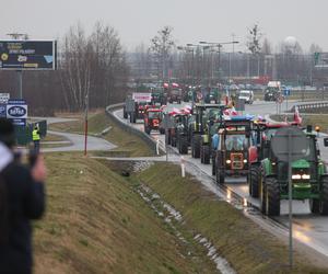 Protest rolników w Pyrzowicach