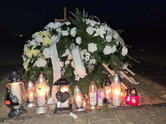 Grób Bartłomieja, który zginął, wracając ze świątecznej imprezy