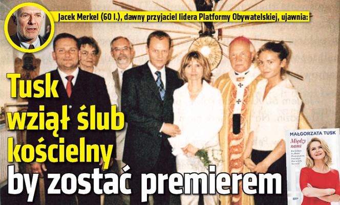 Współzałożyciel partii PO zdradza: Donald Tusk wziął ślub kościelny by zostać premierem