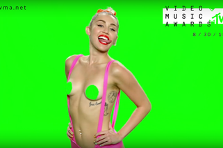 Miley Cyrus topless w zapowiedzi VMA 2015