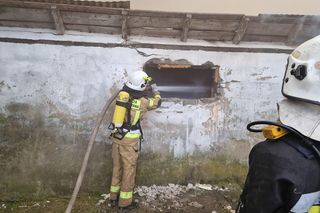 Pożar w miejscowości Pełkinie