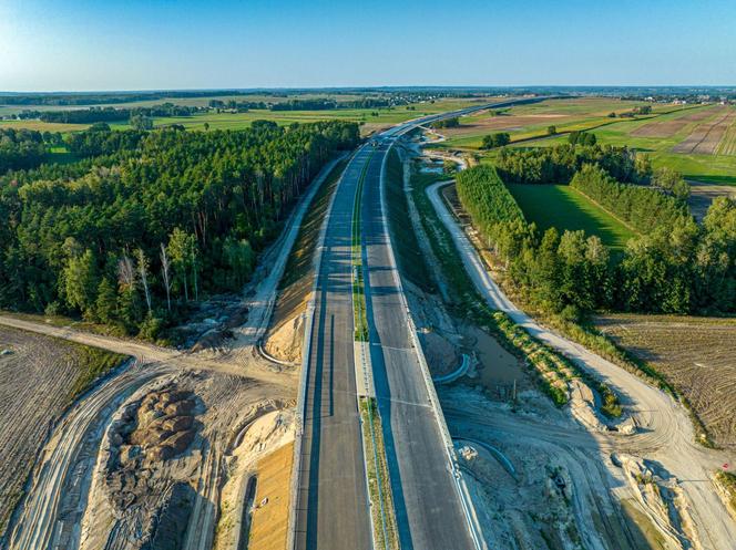 Obwodnica Łomży - plac budowy w sierpniu 2024