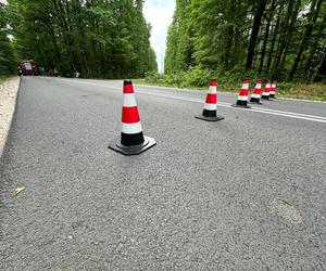 Dachował ,jego auto stanęło w ogniu. Nikt nie zdołał mu już pomóc