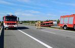 Wypadek busa na autostradzie A4 [GALERIA]