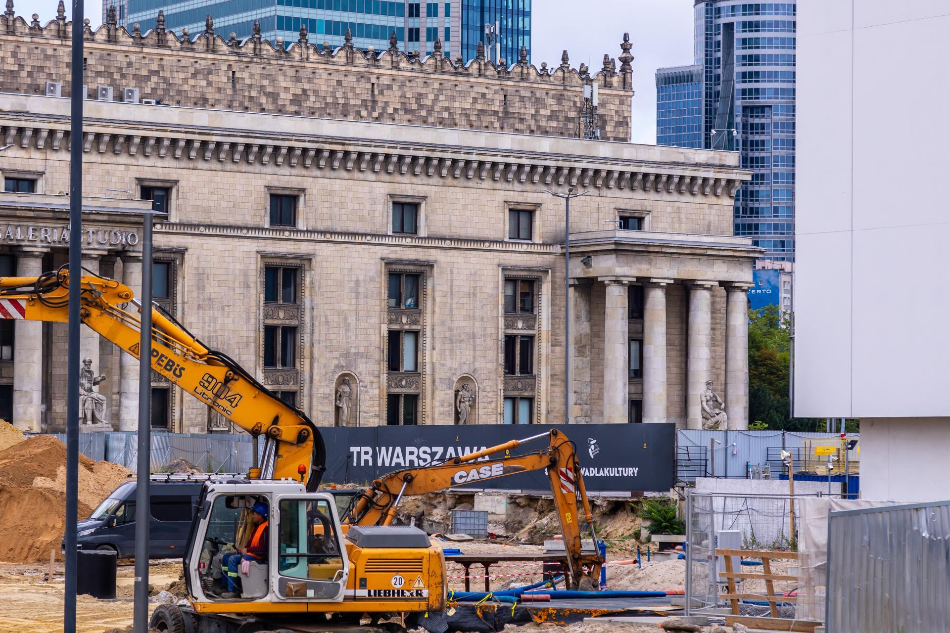 Lokalizacja nowej siedziby teatru TR Warszawa przed rozpoczęciem prac