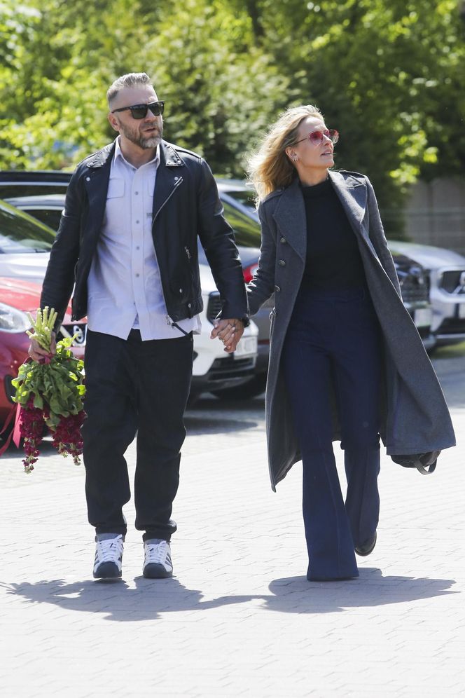 Patrycja Markowska z partnerem
