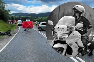 Kilkuset motocyklistów pożegnało policjantkę. Ona zginęła, jej synek został ciężko ranny [WIDEO]