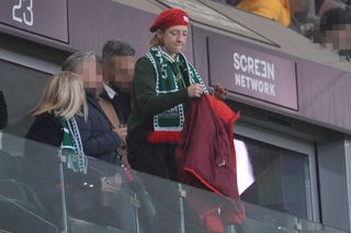 Laura Gessler na meczu