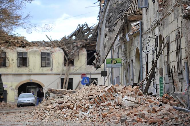Trzęsienie ziemi zmiotło poł miasta! Horror w Chorwacji. Szokujące wideo