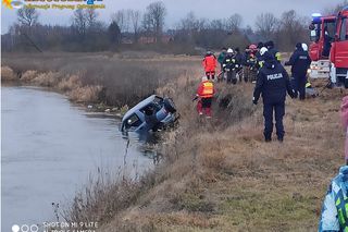 Wjechał do rzeki i zniknął