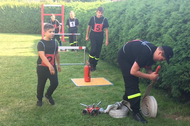 ćwiczenia strażackie na nowym torze w Lipowej 