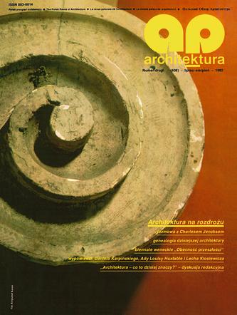 Architektura 7/8 1982, fot. Krzysztof Karoń