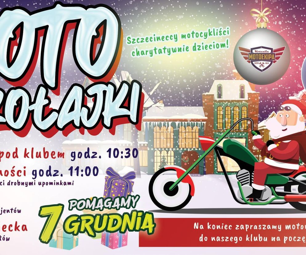 Święty Mikołaj zamienia sanie na motocykl! Już w sobotę MOTO Mikołajki!