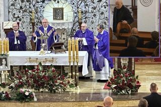 Poruszające kazanie księdza na pogrzebie żony Ryszarda Rynkowskiego. To on udzielał im ślubu, teraz mówił do ojca i syna 