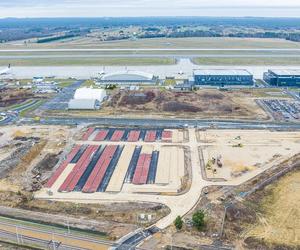 Nowy parking przy Katowice Airport w Pyrzowicach - styczeń 2024