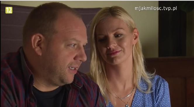 M jak miłość. Jagoda (Katarzyna Kołeczek), Tadeusz (Bartłomiej Nowosielski)