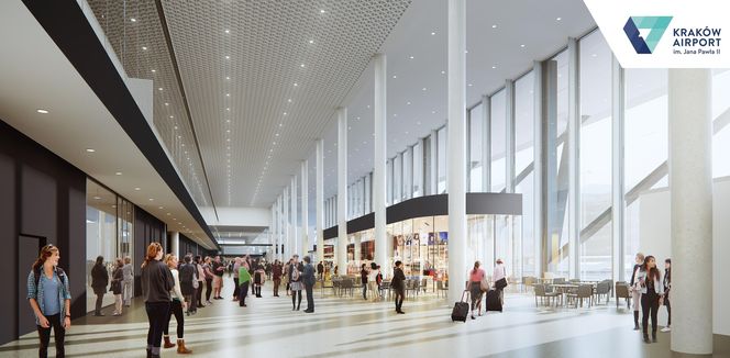Wizualizacja rozbudowy lotniska w Krakowie