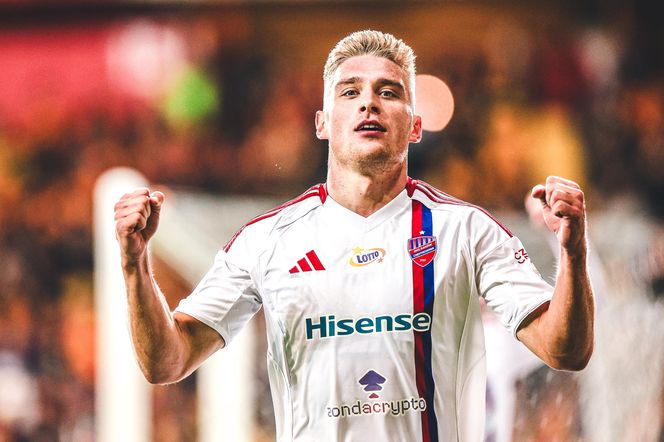 Dublet Oskara Repki w hicie Ekstraklasy! Raków Częstochowa zadał dwa ciosy Jagiellonii!