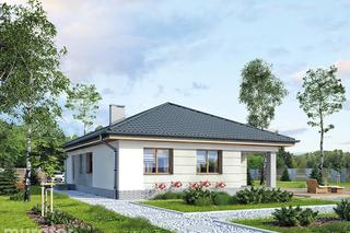 Projekt domu M216 Skryta tęsknota - wizualizacje, plany, rysunek, aranżacje, zdjęcia