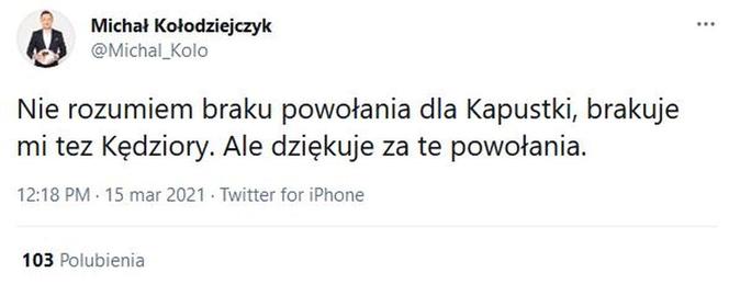 Reakcja internautów na powołania Sousy