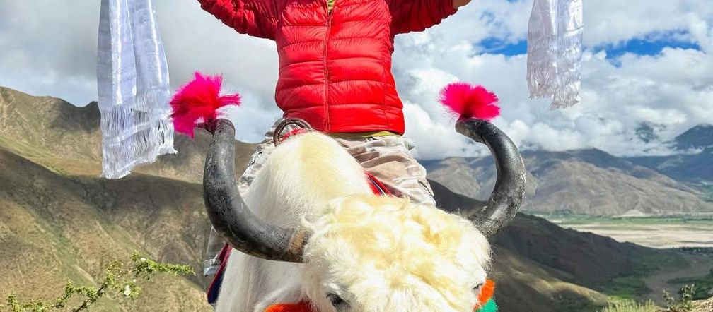 Ewa Kasprzyk medytuje w Tybecie