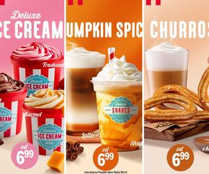 Nowe słodkości w KFC. Pumpkin Spice Latte & Shake, Churros i Deluxe Ice Cream w atrakcyjnych cenach