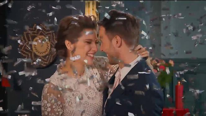 Barwy szczęścia odc. 2466. Franek (Mateusz Banasiuk), Regina (Kamila Kamińska)