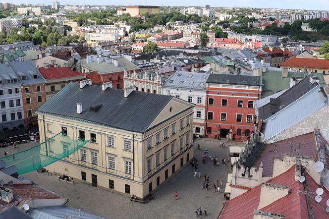 Panorama Lublina z najwyższego punktu widokowego w mieście - Wieży Trynitarskiej