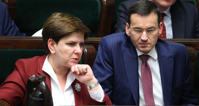 Beata Szydło i Mateusz Morawiecki