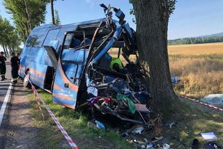 Poważny wypadek na DK 33 na Dolnym Śląsku! Autobus zderzył się z ciągnikiem [AKTUALIZACJA]