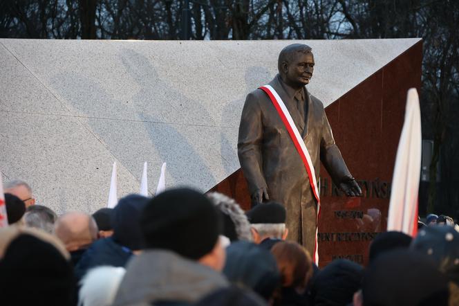 Odsłonięcie pomnika Lecha Kaczyńskiego przy Placu Teatralnym w Lublinie